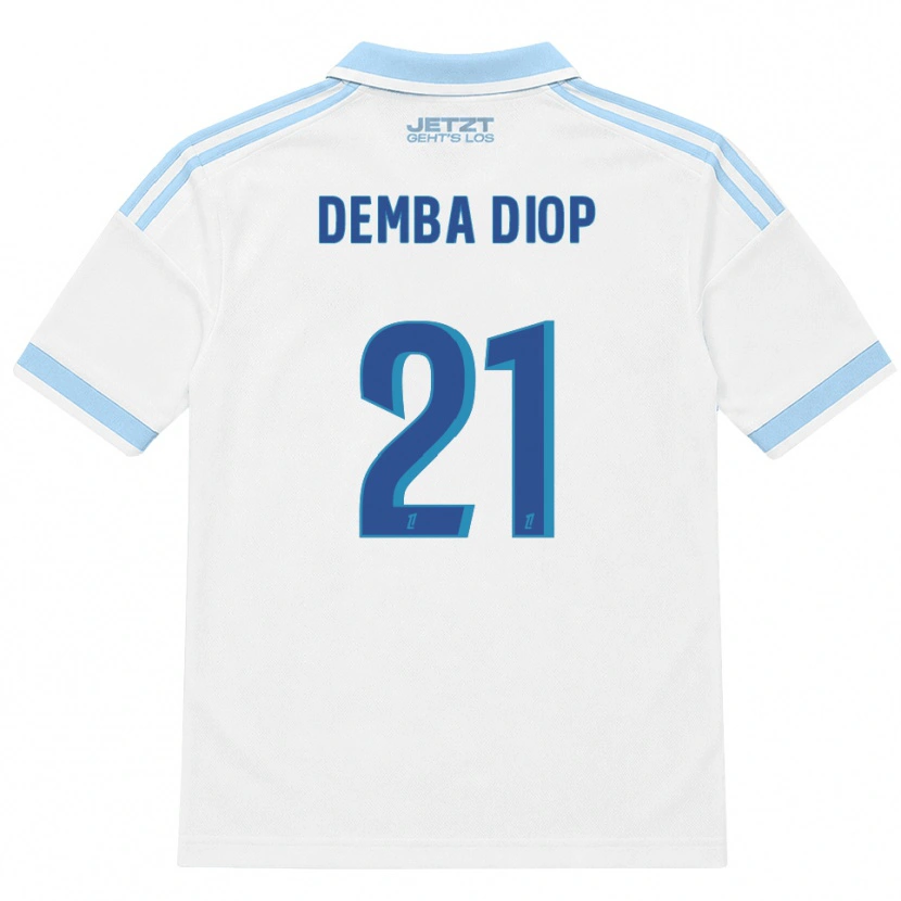 Danxen Dame Pape Demba Diop #21 Lys Himmelblå Hvit Rød Bortetrøye Drakt Trøye 2026/27 Skjorter T-Skjorte