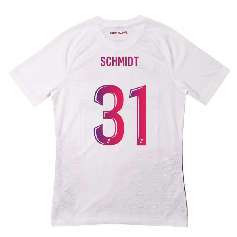 Danxen Dame Niklas Schmidt #31 Hvit Rosa Lilla Bortetrøye Drakt Trøye 2026/27 Skjorter T-Skjorte