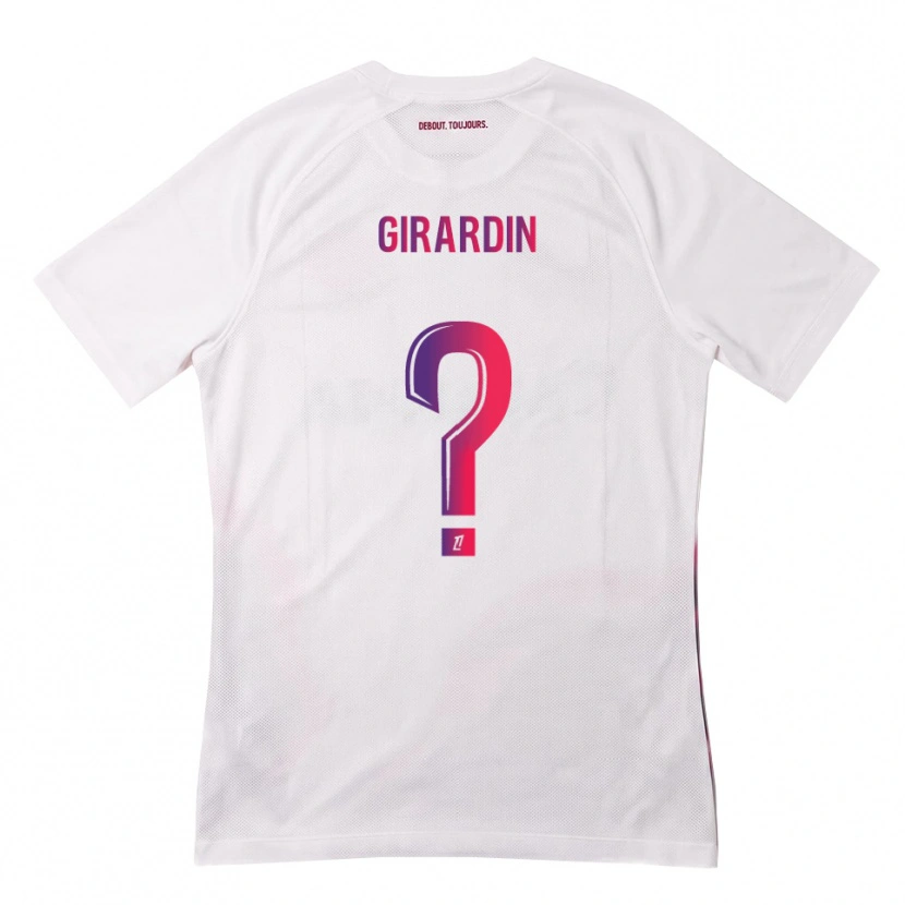 Danxen Dame Elijah Girardin #0 Hvit Rosa Lilla Bortetrøye Drakt Trøye 2026/27 Skjorter T-Skjorte