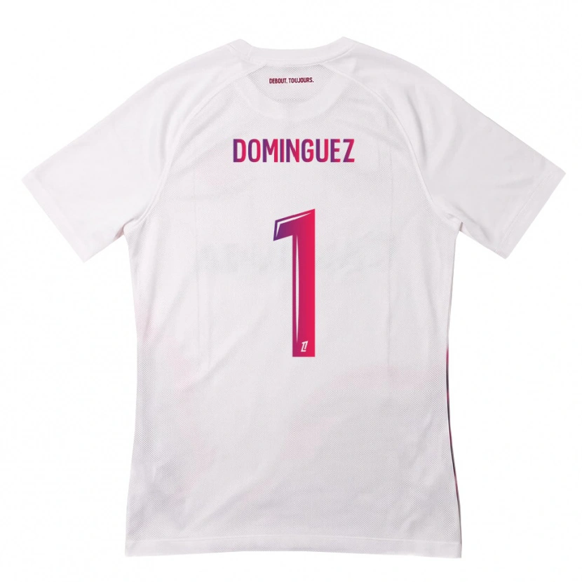Danxen Dame Álex Domínguez #1 Hvit Rosa Lilla Bortetrøye Drakt Trøye 2026/27 Skjorter T-Skjorte