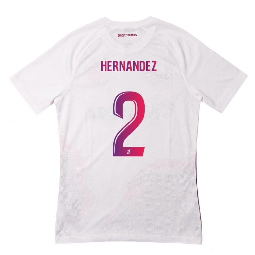 Danxen Dame Lucie Hernandez #2 Hvit Rosa Lilla Bortetrøye Drakt Trøye 2026/27 Skjorter T-Skjorte