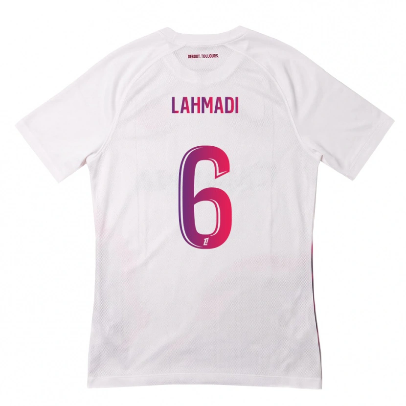 Danxen Dame Noah Lahmadi #6 Hvit Rosa Lilla Bortetrøye Drakt Trøye 2026/27 Skjorter T-Skjorte