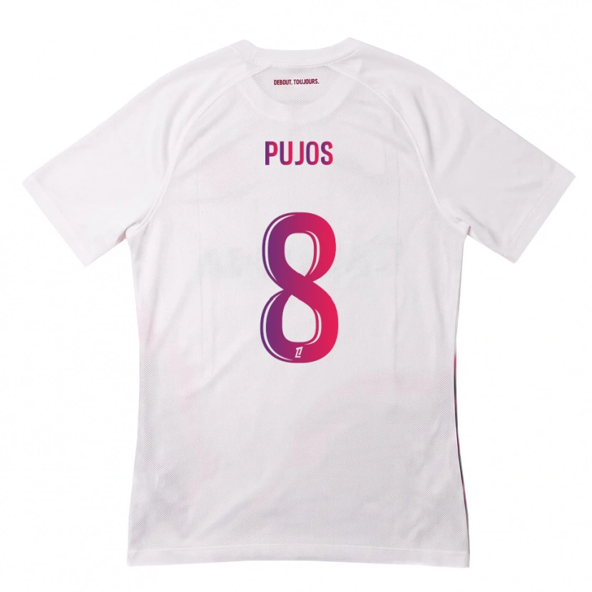Danxen Dame Lenny Pujos #8 Hvit Rosa Lilla Bortetrøye Drakt Trøye 2026/27 Skjorter T-Skjorte