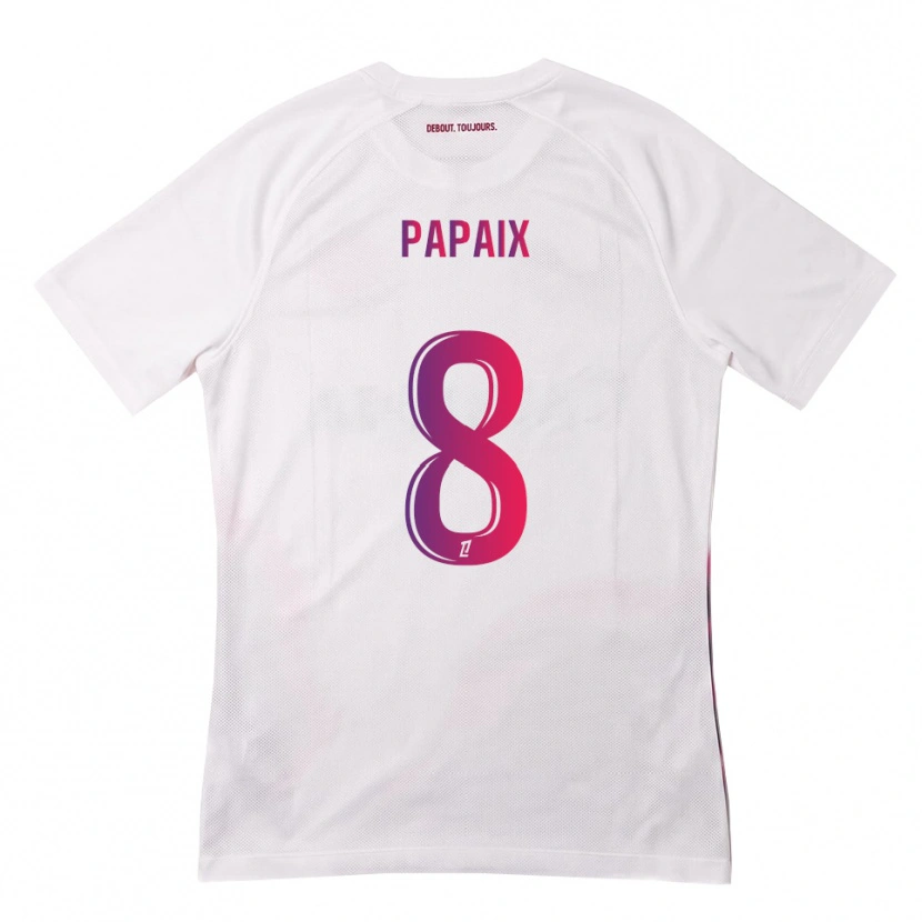Danxen Dame Pauline Papaix #8 Hvit Rosa Lilla Bortetrøye Drakt Trøye 2026/27 Skjorter T-Skjorte