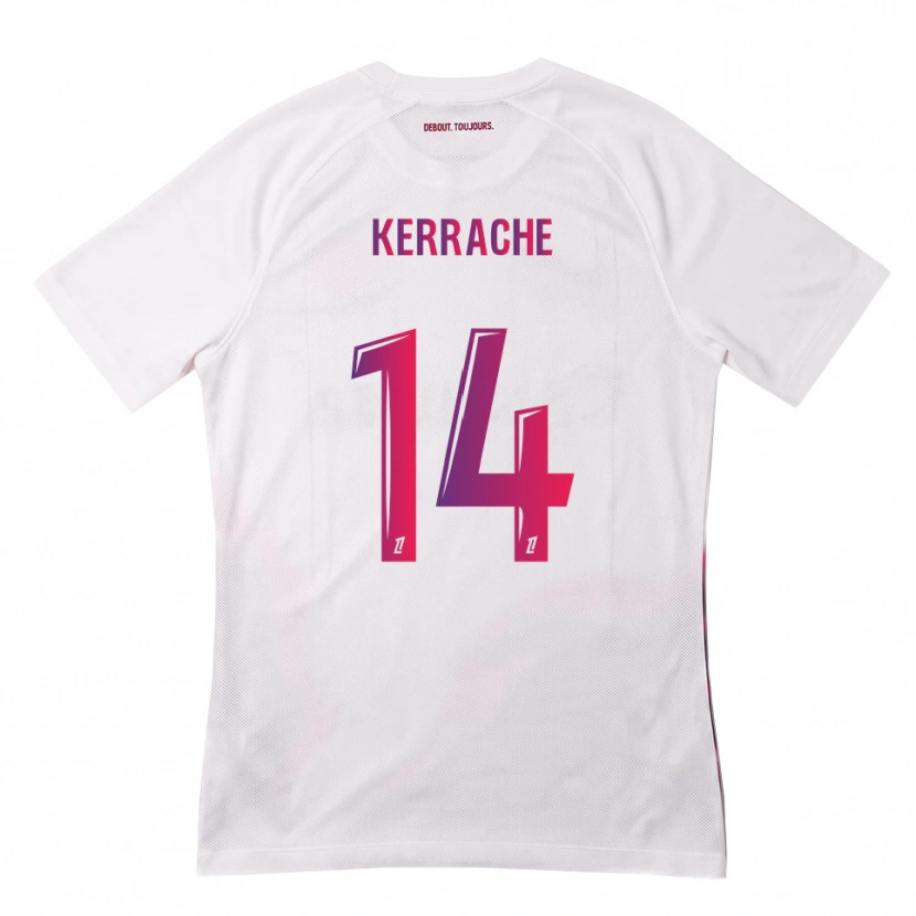 Danxen Dame Marina Kerrache #14 Hvit Rosa Lilla Bortetrøye Drakt Trøye 2026/27 Skjorter T-Skjorte