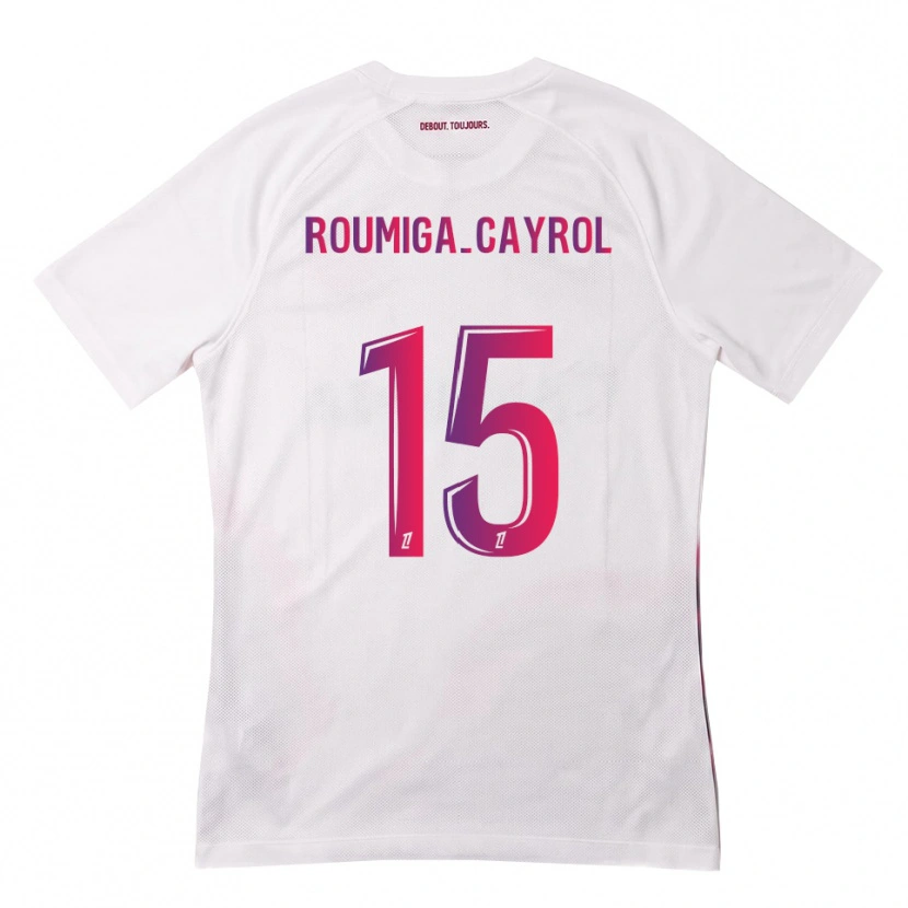 Danxen Dame Sonia Roumiga-Cayrol #15 Hvit Rosa Lilla Bortetrøye Drakt Trøye 2026/27 Skjorter T-Skjorte