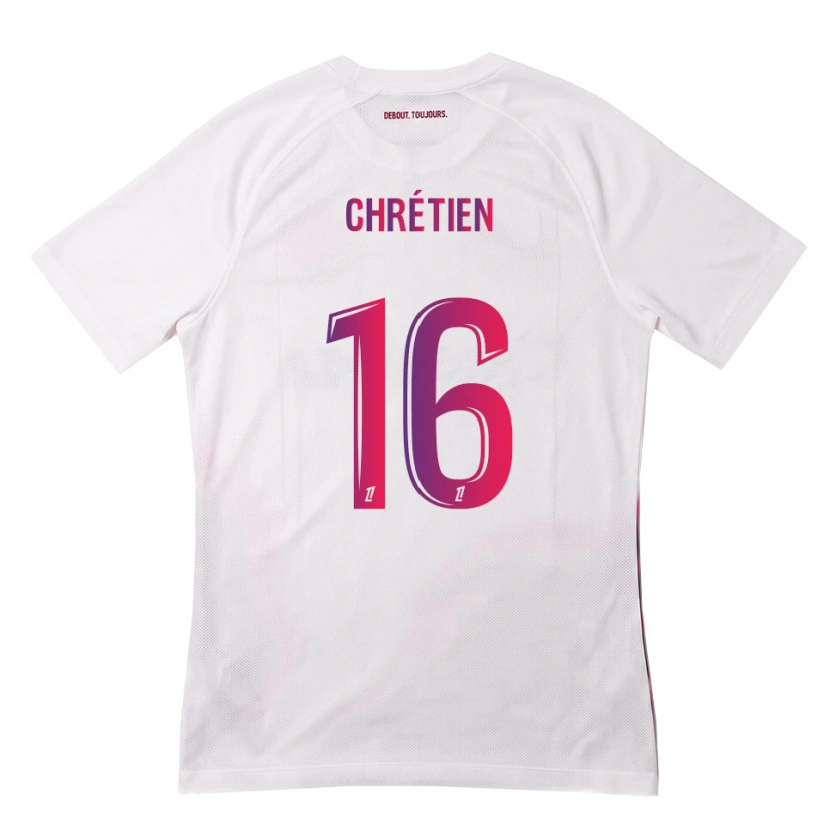 Danxen Dame Jean-Pierre Chrétien #16 Hvit Rosa Lilla Bortetrøye Drakt Trøye 2026/27 Skjorter T-Skjorte