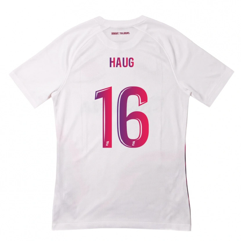 Danxen Dame Kjetil Haug #16 Hvit Rosa Lilla Bortetrøye Drakt Trøye 2026/27 Skjorter T-Skjorte