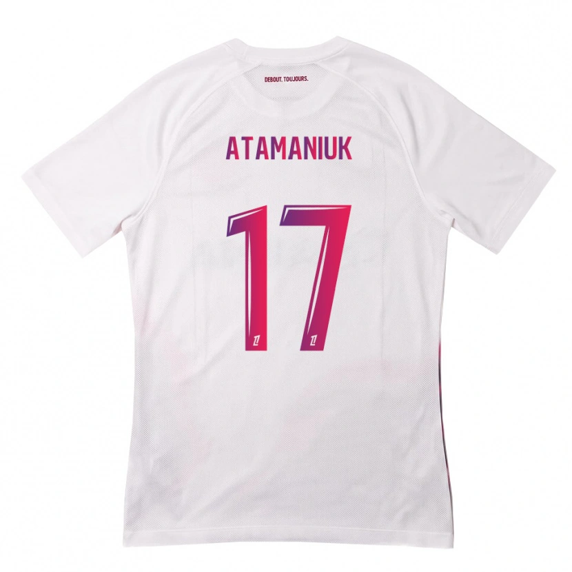 Danxen Dame Alexandra Atamaniuk #17 Hvit Rosa Lilla Bortetrøye Drakt Trøye 2026/27 Skjorter T-Skjorte