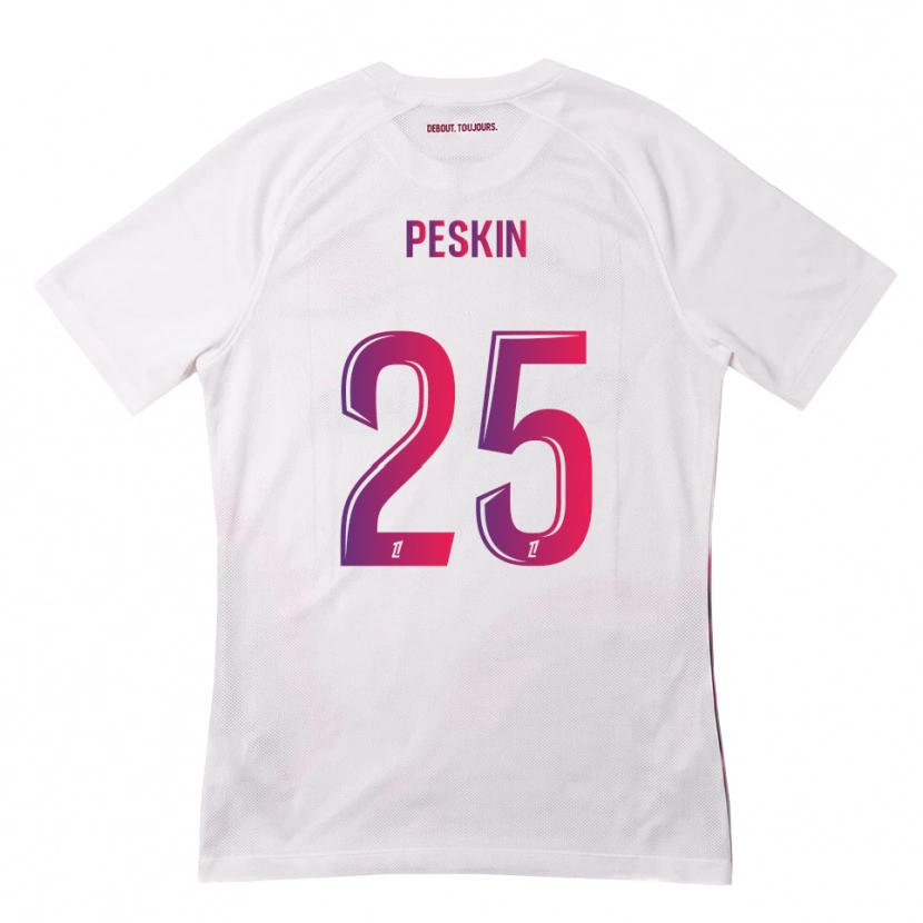 Danxen Dame Kelso Peskin #25 Hvit Rosa Lilla Bortetrøye Drakt Trøye 2026/27 Skjorter T-Skjorte