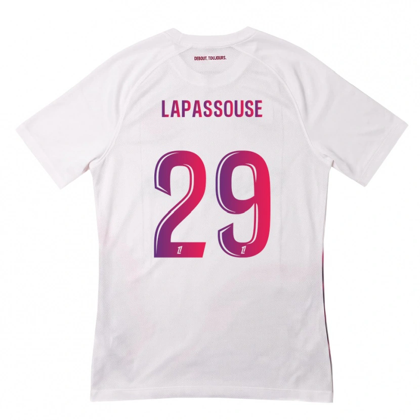 Danxen Dame Louna Lapassouse #29 Hvit Rosa Lilla Bortetrøye Drakt Trøye 2026/27 Skjorter T-Skjorte