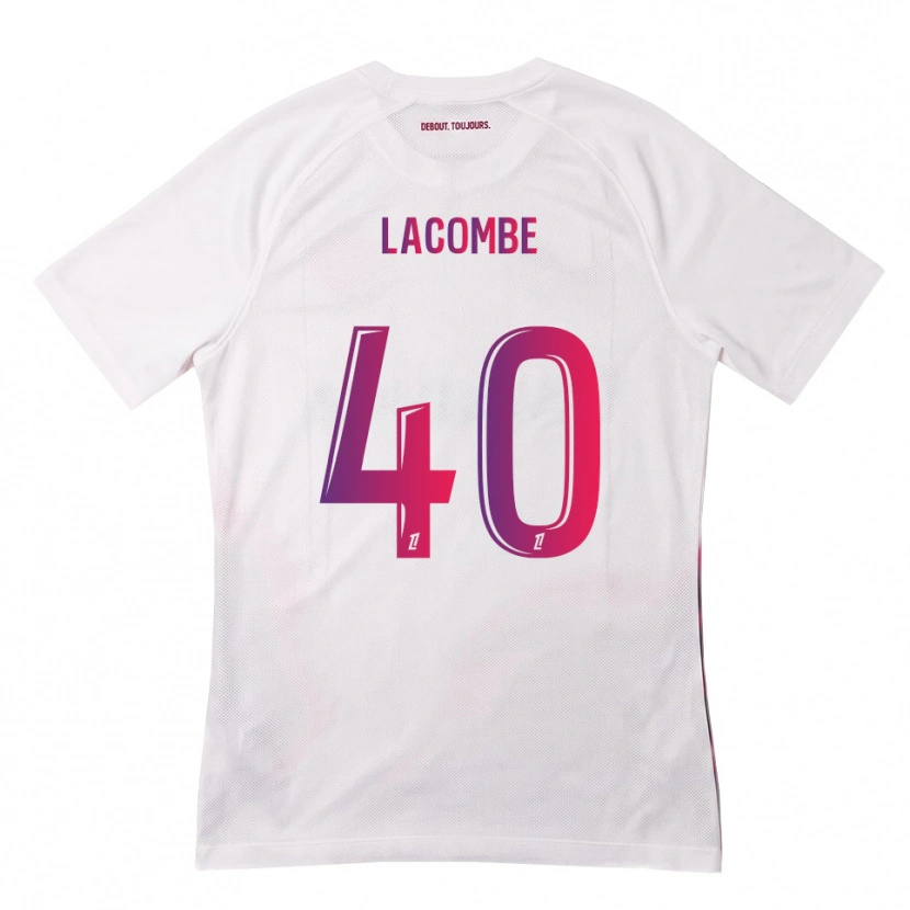 Danxen Dame Justin Lacombe #40 Hvit Rosa Lilla Bortetrøye Drakt Trøye 2026/27 Skjorter T-Skjorte