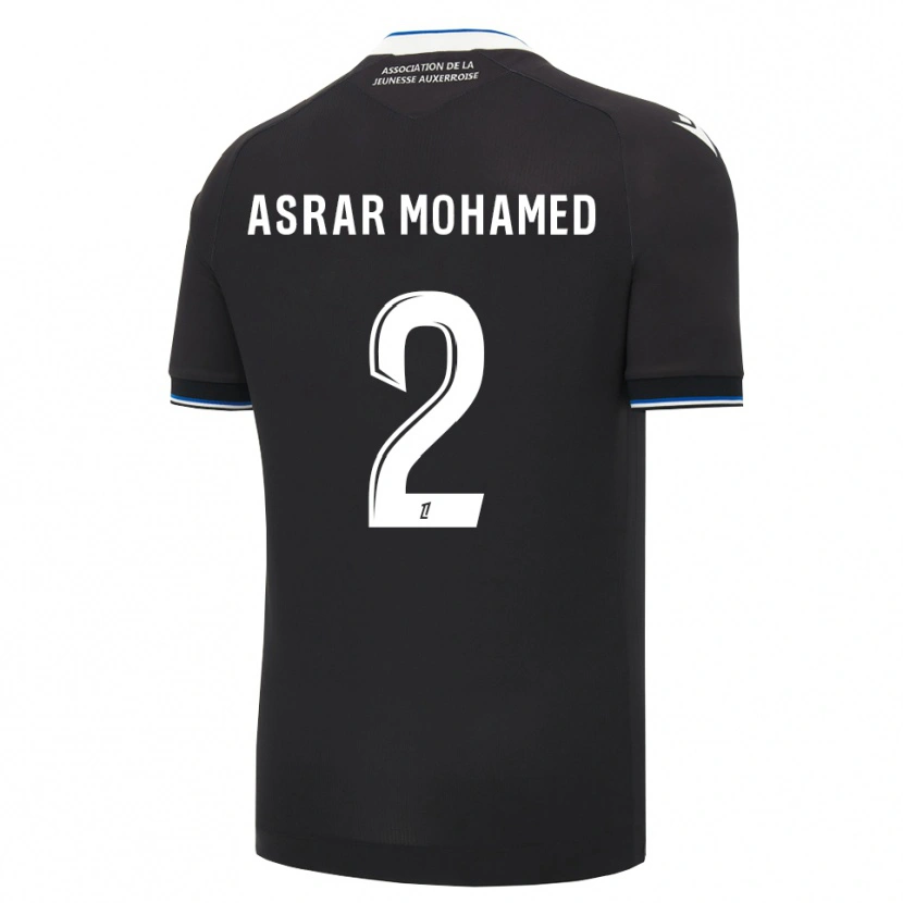 Danxen Dame El Asrar Mohamed #2 Svart Blå Hvit Bortetrøye Drakt Trøye 2026/27 Skjorter T-Skjorte