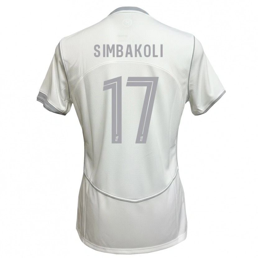 Danxen Dame Usman Simbakoli #17 Hvit Grå Bortetrøye Drakt Trøye 2026/27 Skjorter T-Skjorte