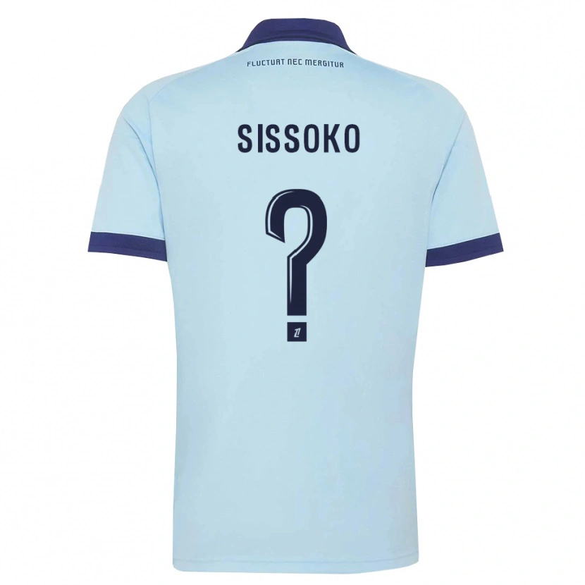 Danxen Dame Omar Sissoko #0 Kornblomstblå Svart Bortetrøye Drakt Trøye 2026/27 Skjorter T-Skjorte