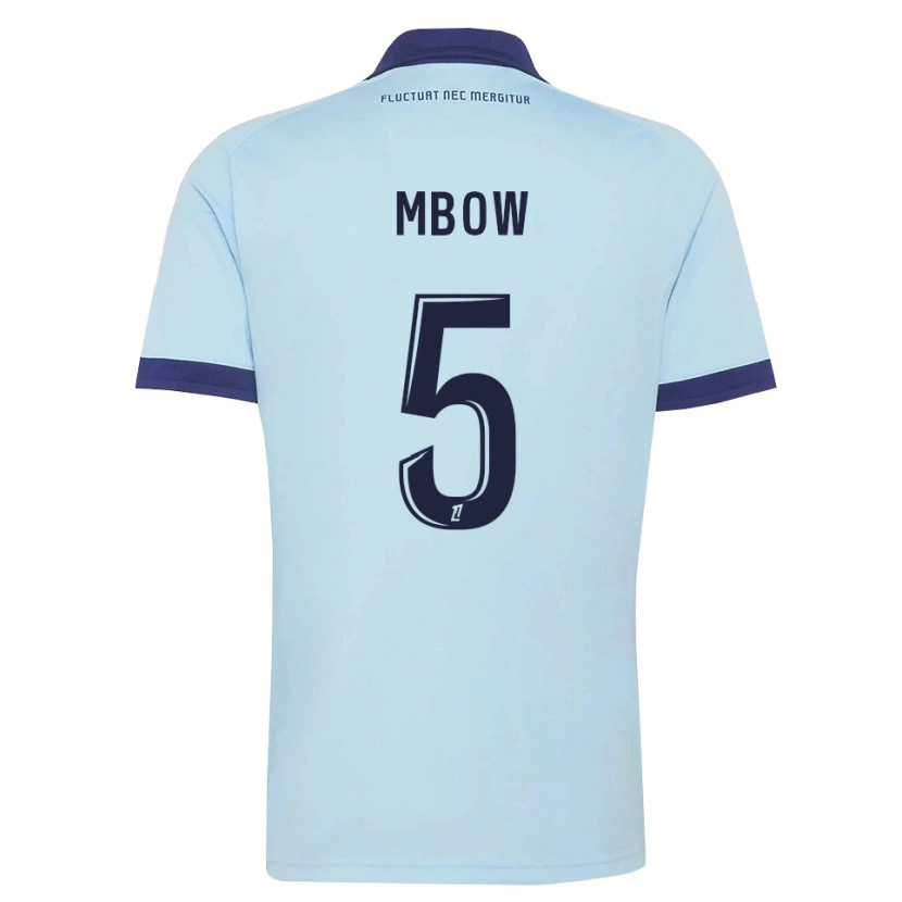 Danxen Dame Moustapha Mbow #5 Kornblomstblå Svart Bortetrøye Drakt Trøye 2026/27 Skjorter T-Skjorte