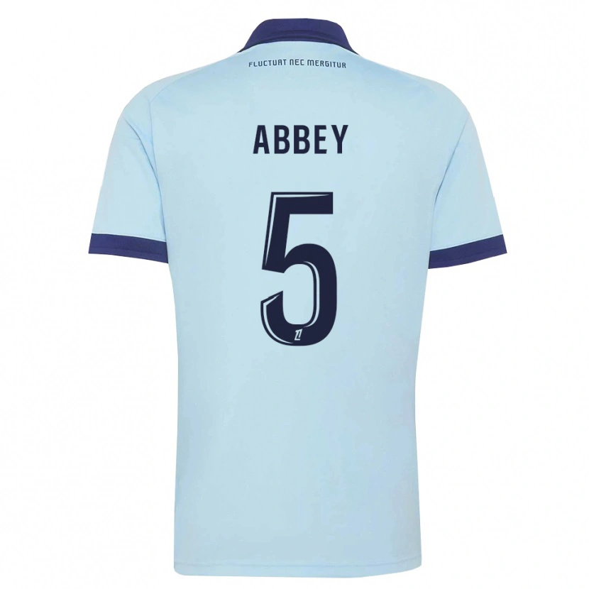 Danxen Dame Emmanuel Abbey #5 Kornblomstblå Svart Bortetrøye Drakt Trøye 2026/27 Skjorter T-Skjorte
