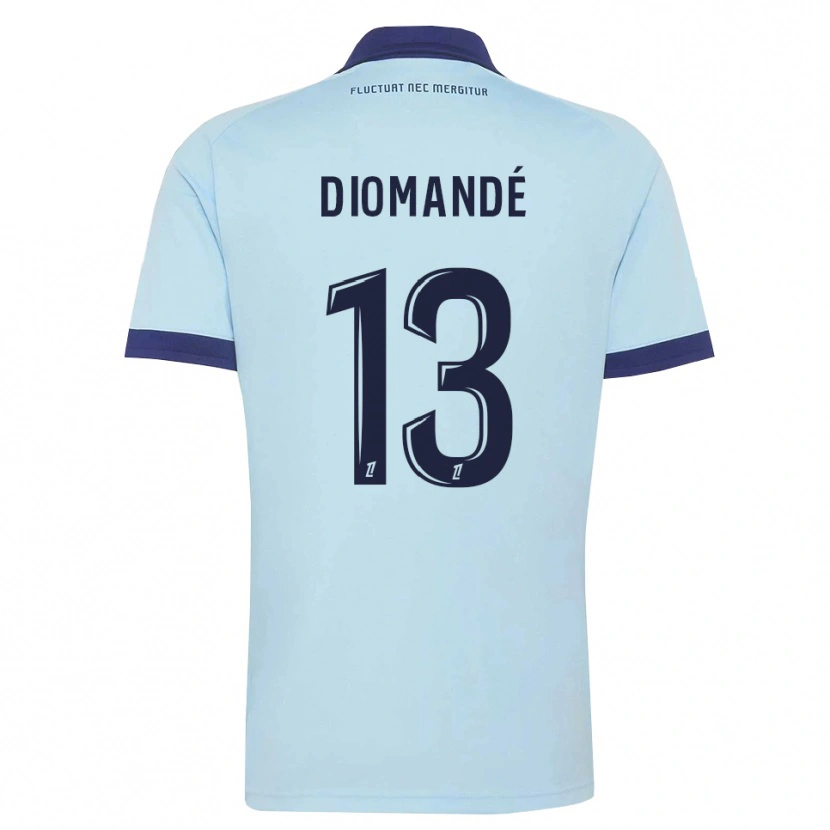 Danxen Dame Vassancy Diomandé #13 Kornblomstblå Svart Bortetrøye Drakt Trøye 2026/27 Skjorter T-Skjorte