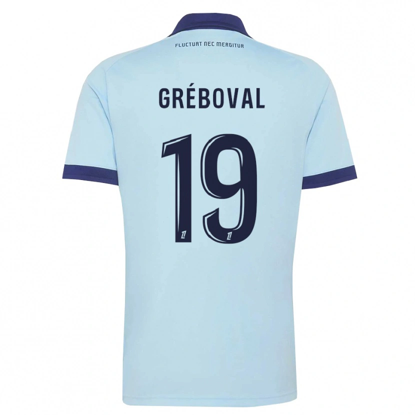 Danxen Dame Théa Gréboval #19 Kornblomstblå Svart Bortetrøye Drakt Trøye 2026/27 Skjorter T-Skjorte