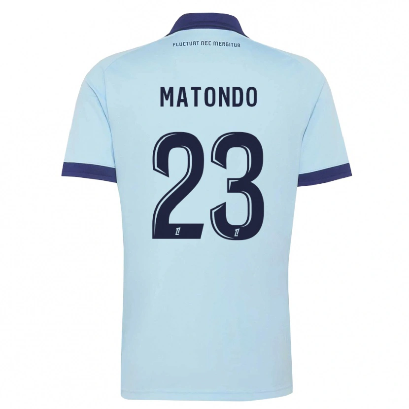 Danxen Dame Rudy Matondo #23 Kornblomstblå Svart Bortetrøye Drakt Trøye 2026/27 Skjorter T-Skjorte