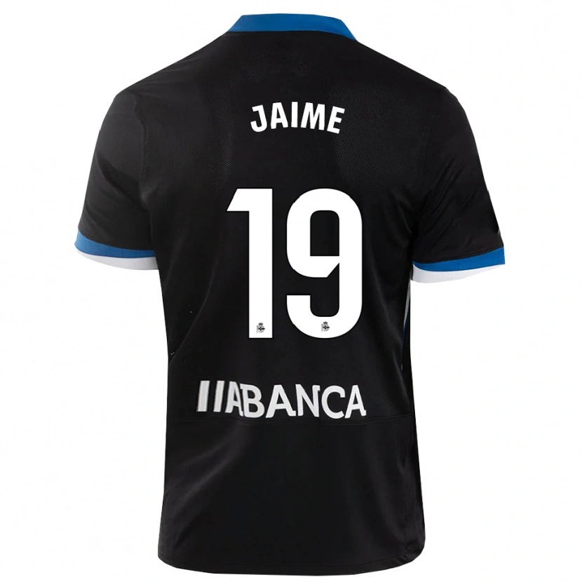 Danxen Dame Jaime Sánchez #19 Svart Blå Hvit Bortetrøye Drakt Trøye 2026/27 Skjorter T-Skjorte