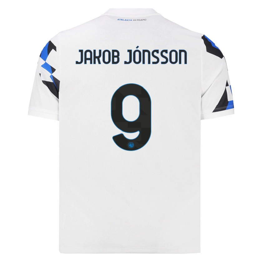 Danxen Dame Birkir Jakob Jónsson #9 Hvit Rød Blå Bortetrøye Drakt Trøye 2026/27 Skjorter T-Skjorte
