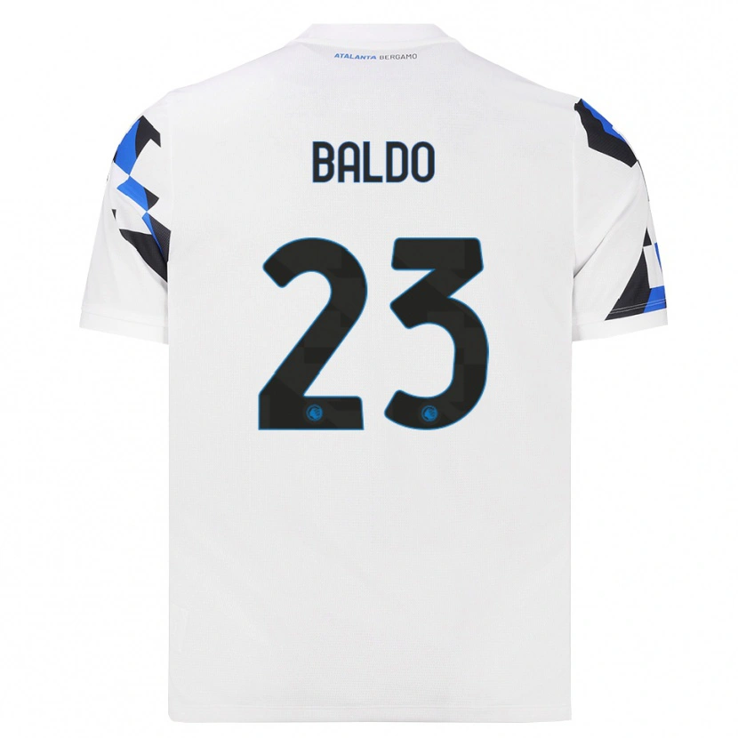 Danxen Dame Nicolò Baldo #23 Hvit Rød Blå Bortetrøye Drakt Trøye 2026/27 Skjorter T-Skjorte