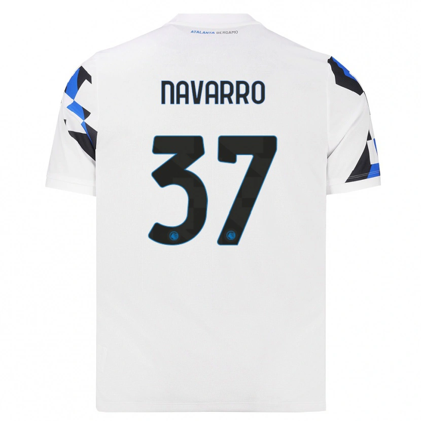 Danxen Dame Albert Navarro #37 Hvit Rød Blå Bortetrøye Drakt Trøye 2026/27 Skjorter T-Skjorte