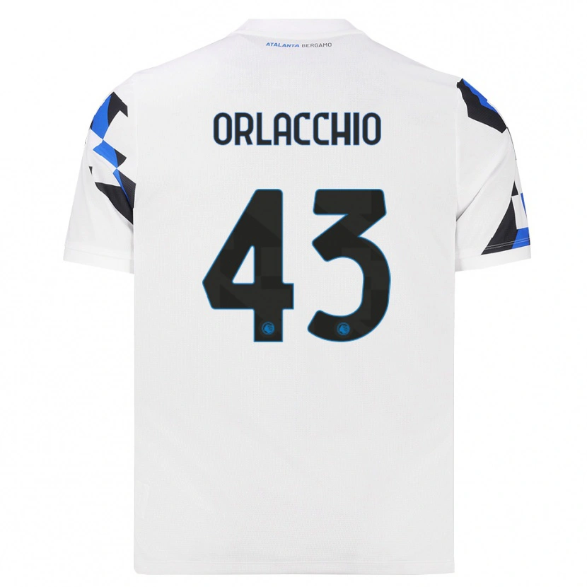 Danxen Dame Angelo Orlacchio #43 Hvit Rød Blå Bortetrøye Drakt Trøye 2026/27 Skjorter T-Skjorte