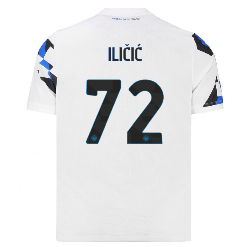 Danxen Dame Josip Ilicic #72 Hvit Rød Blå Bortetrøye Drakt Trøye 2026/27 Skjorter T-Skjorte