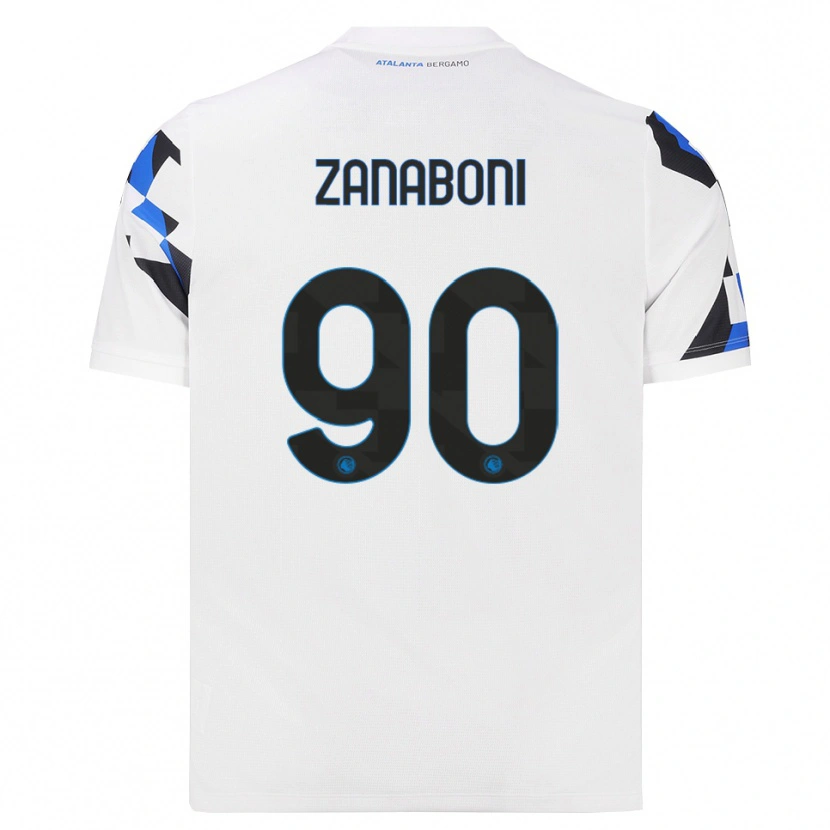 Danxen Dame Emanuele Zanaboni #90 Hvit Rød Blå Bortetrøye Drakt Trøye 2026/27 Skjorter T-Skjorte