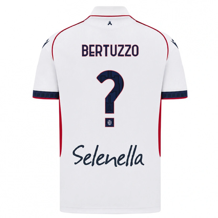 Danxen Dame Francesco Bertuzzo #0 Hvit Rød Kongeblå Bortetrøye Drakt Trøye 2026/27 Skjorter T-Skjorte
