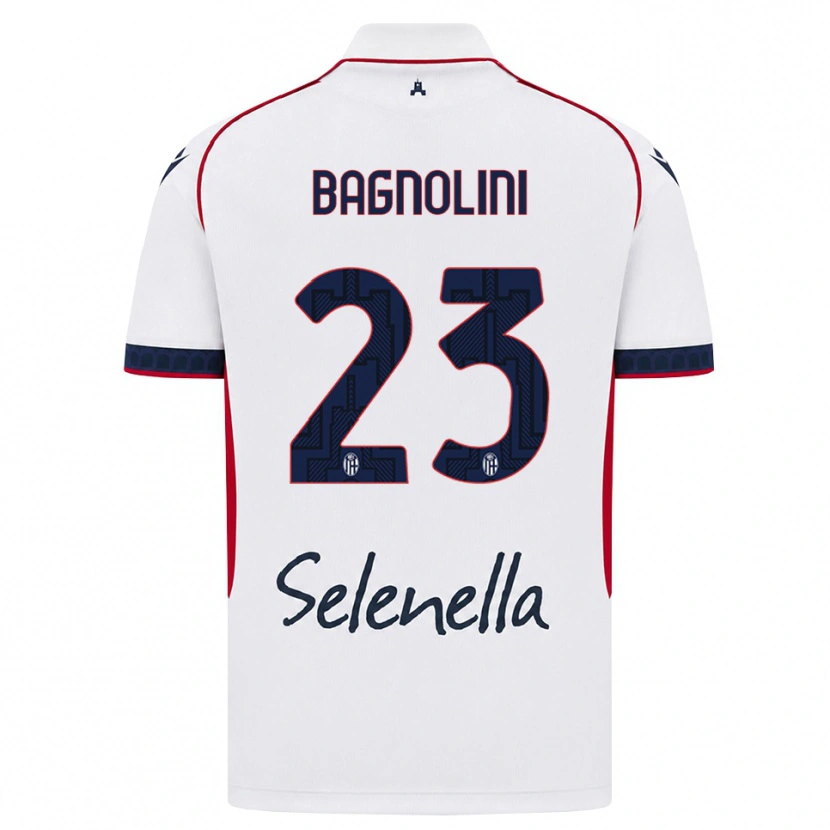 Danxen Dame Nicola Bagnolini #23 Hvit Rød Kongeblå Bortetrøye Drakt Trøye 2026/27 Skjorter T-Skjorte