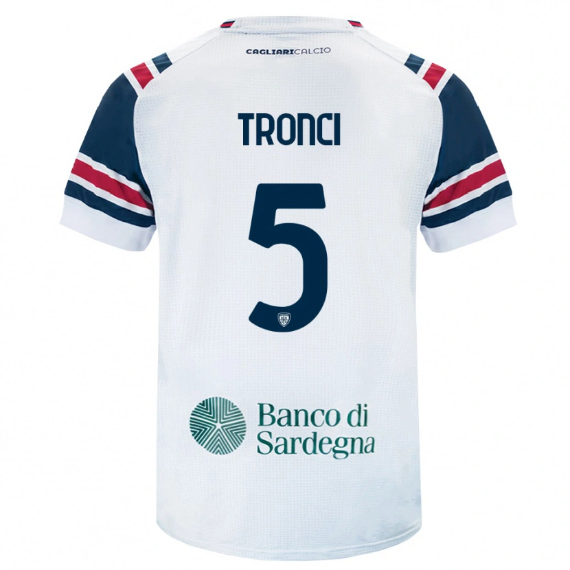 Danxen Dame Luca Tronci #5 Hvit Rød Grønn Bortetrøye Drakt Trøye 2026/27 Skjorter T-Skjorte