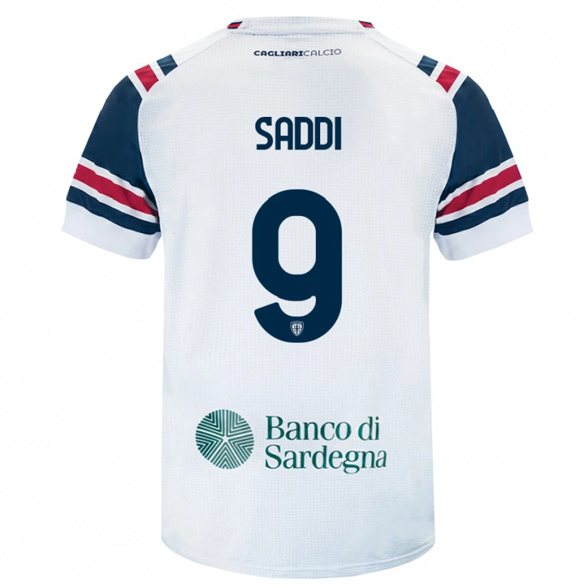 Danxen Dame Gianluca Saddi #9 Hvit Rød Grønn Bortetrøye Drakt Trøye 2026/27 Skjorter T-Skjorte