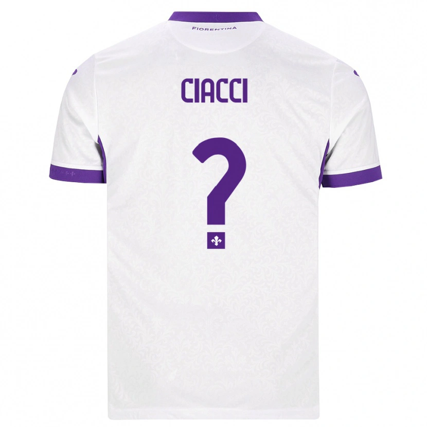 Danxen Dame Niccolò Ciacci #0 Hvit Lilla Bortetrøye Drakt Trøye 2026/27 Skjorter T-Skjorte
