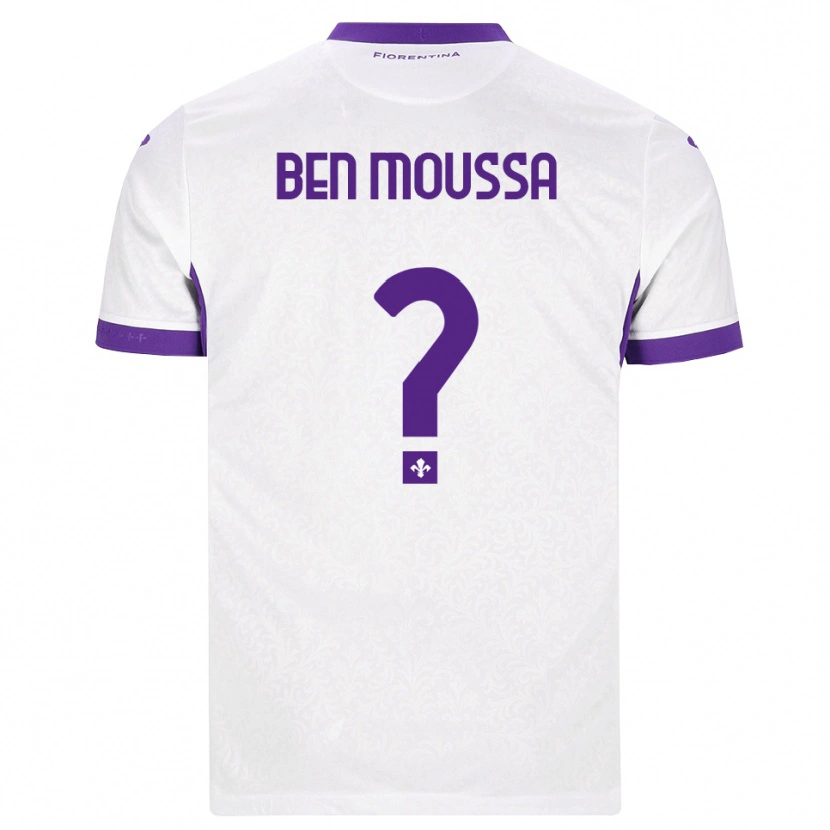 Danxen Dame Mehdi Ben Moussa #0 Hvit Lilla Bortetrøye Drakt Trøye 2026/27 Skjorter T-Skjorte