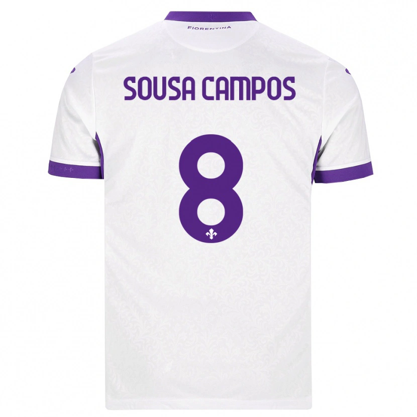 Danxen Dame Matteo Sousa Campos #8 Hvit Lilla Bortetrøye Drakt Trøye 2026/27 Skjorter T-Skjorte