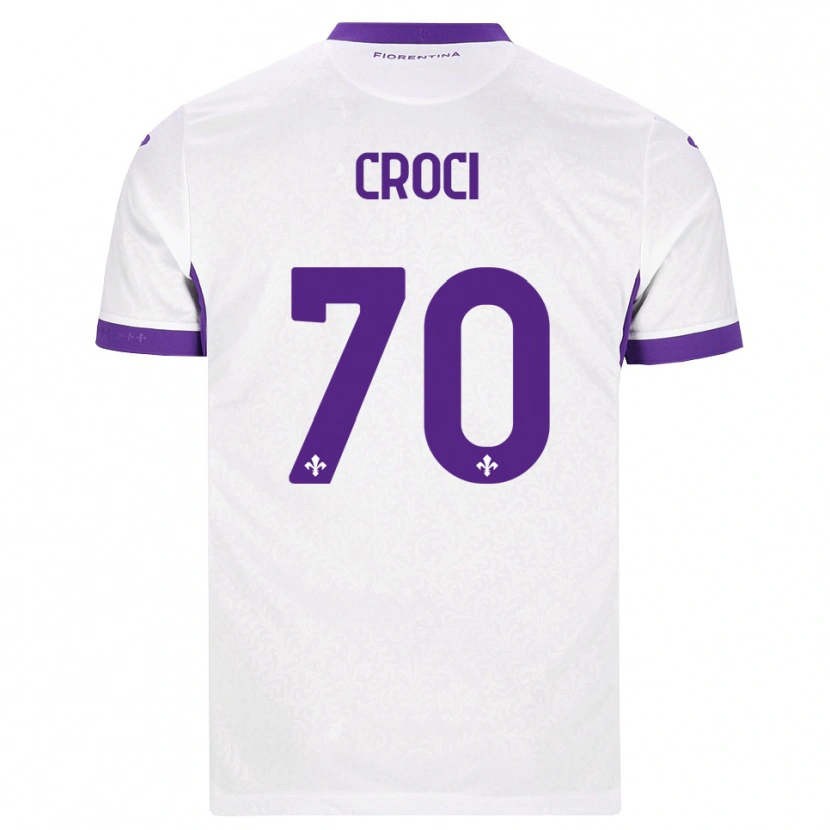 Danxen Dame Federico Croci #70 Hvit Lilla Bortetrøye Drakt Trøye 2026/27 Skjorter T-Skjorte