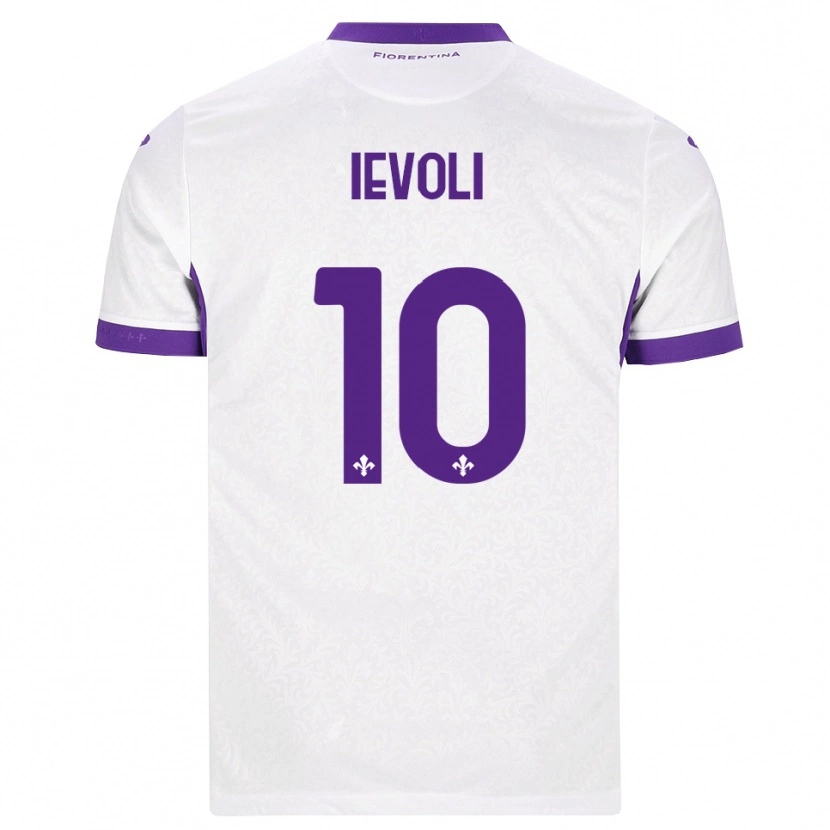 Danxen Dame Mattia Ievoli #10 Hvit Lilla Bortetrøye Drakt Trøye 2026/27 Skjorter T-Skjorte