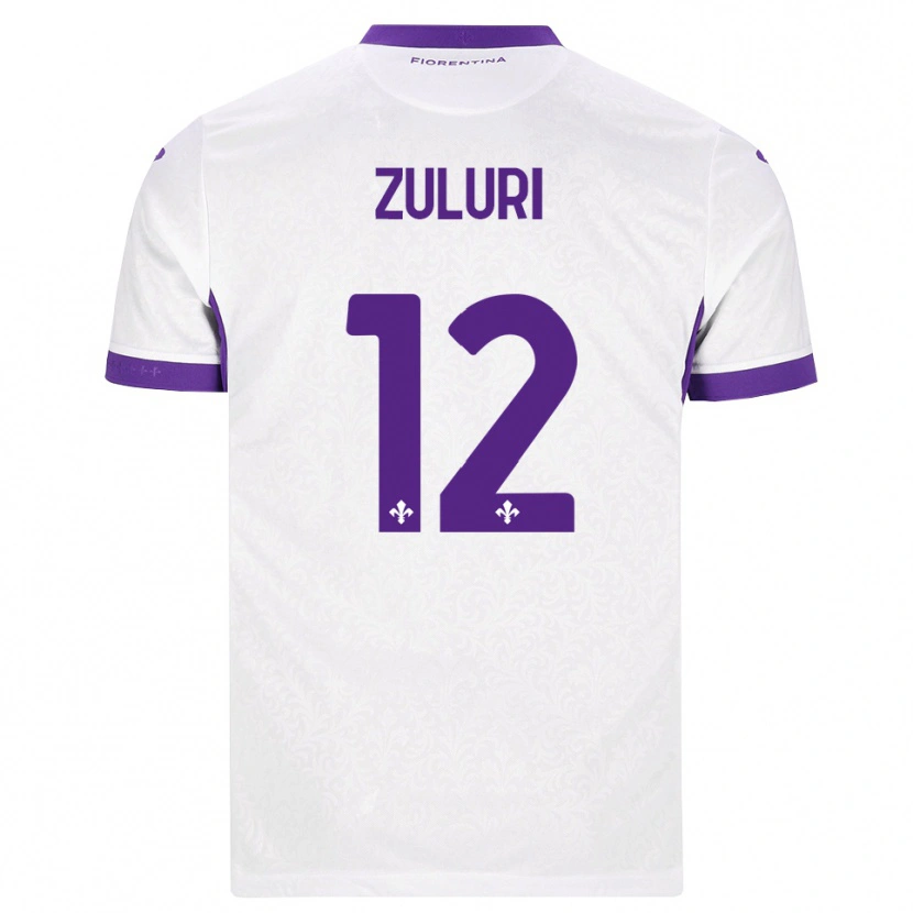 Danxen Dame Athena Zuluri #12 Hvit Lilla Bortetrøye Drakt Trøye 2026/27 Skjorter T-Skjorte