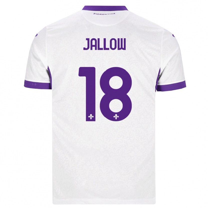 Danxen Dame Sulayman Jallow #18 Hvit Lilla Bortetrøye Drakt Trøye 2026/27 Skjorter T-Skjorte