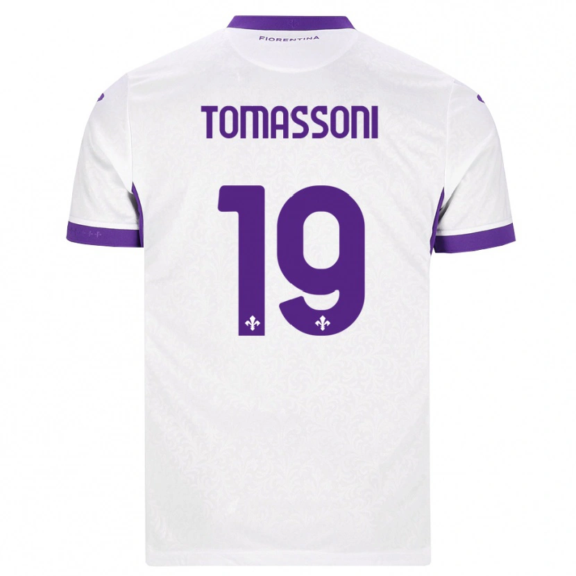 Danxen Dame Emma Tomassoni #19 Hvit Lilla Bortetrøye Drakt Trøye 2026/27 Skjorter T-Skjorte