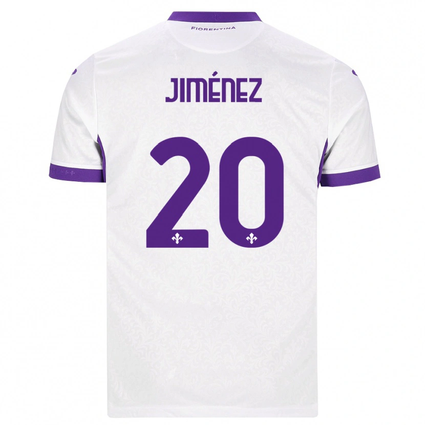 Danxen Dame Álex Jiménez #20 Hvit Lilla Bortetrøye Drakt Trøye 2026/27 Skjorter T-Skjorte
