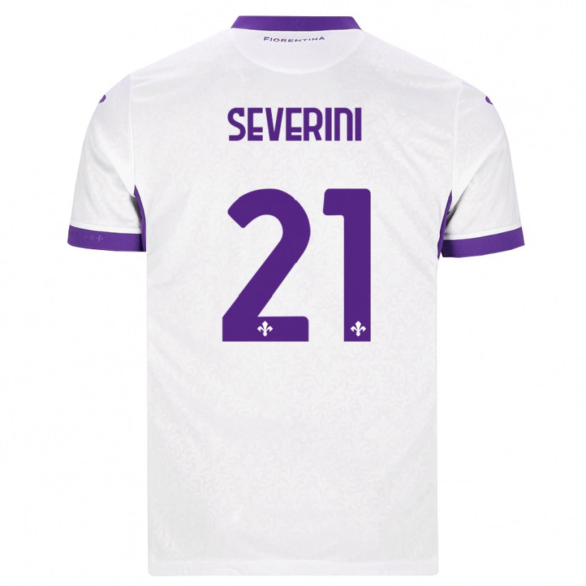 Danxen Dame Emma Severini #21 Hvit Lilla Bortetrøye Drakt Trøye 2026/27 Skjorter T-Skjorte