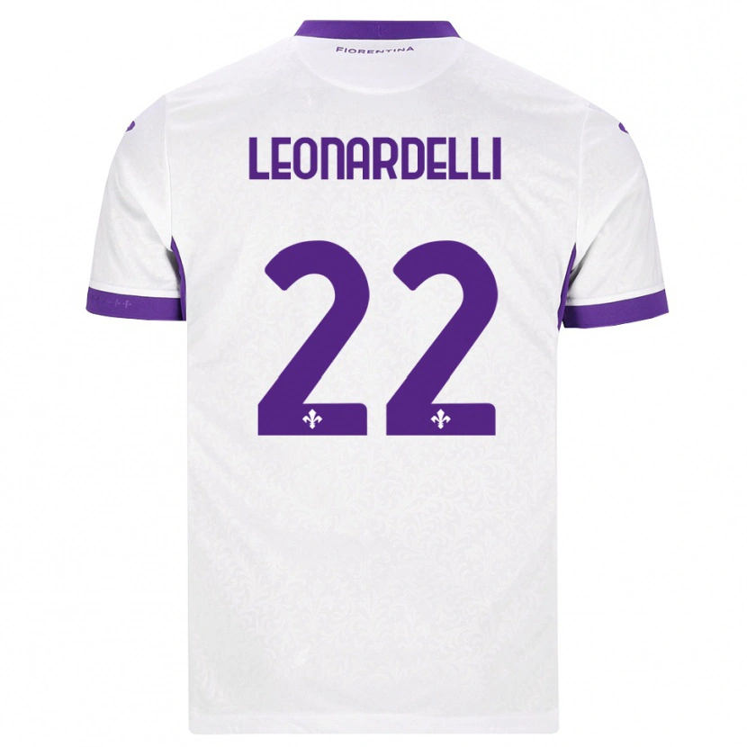 Danxen Dame Pietro Leonardelli #22 Hvit Lilla Bortetrøye Drakt Trøye 2026/27 Skjorter T-Skjorte