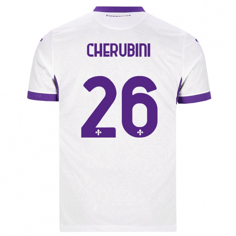 Danxen Dame Maya Cherubini #26 Hvit Lilla Bortetrøye Drakt Trøye 2026/27 Skjorter T-Skjorte