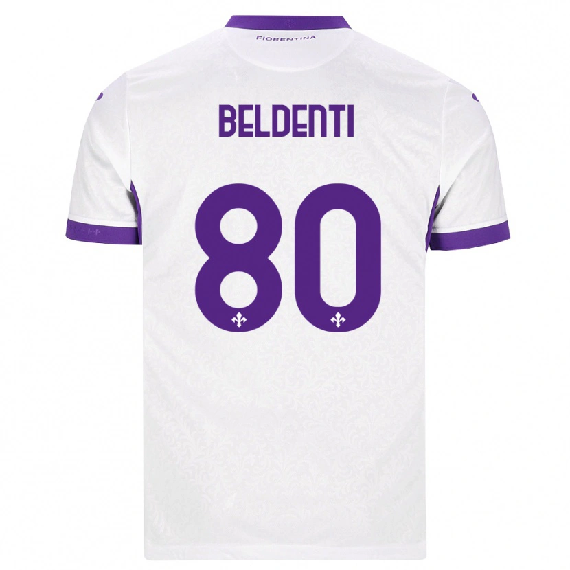 Danxen Dame Dennis Beldenti #80 Hvit Lilla Bortetrøye Drakt Trøye 2026/27 Skjorter T-Skjorte