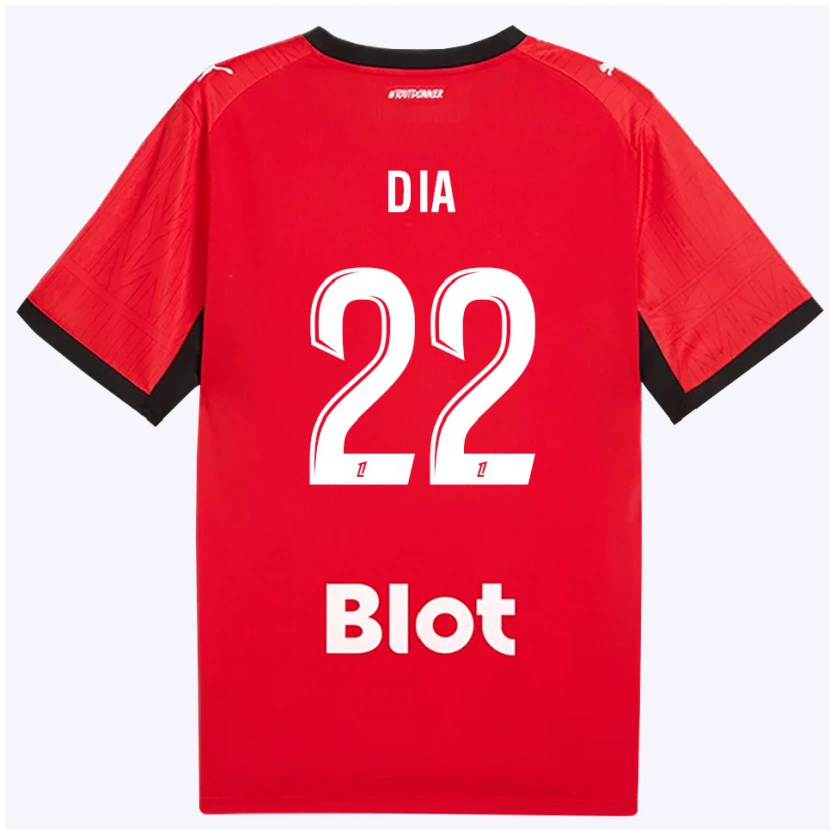 Danxen Dame Boulaye Dia #22 Rød Svart Hvit Hjemmetrøye Drakt Trøye 2026/27 Skjorter T-Skjorte