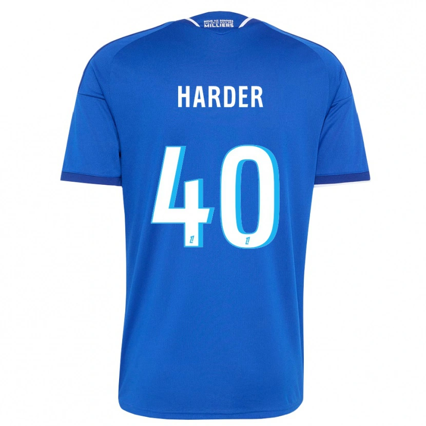 Danxen Dame Conrad Harder #40 Kongelig Blå Hvit Hjemmetrøye Drakt Trøye 2026/27 Skjorter T-Skjorte